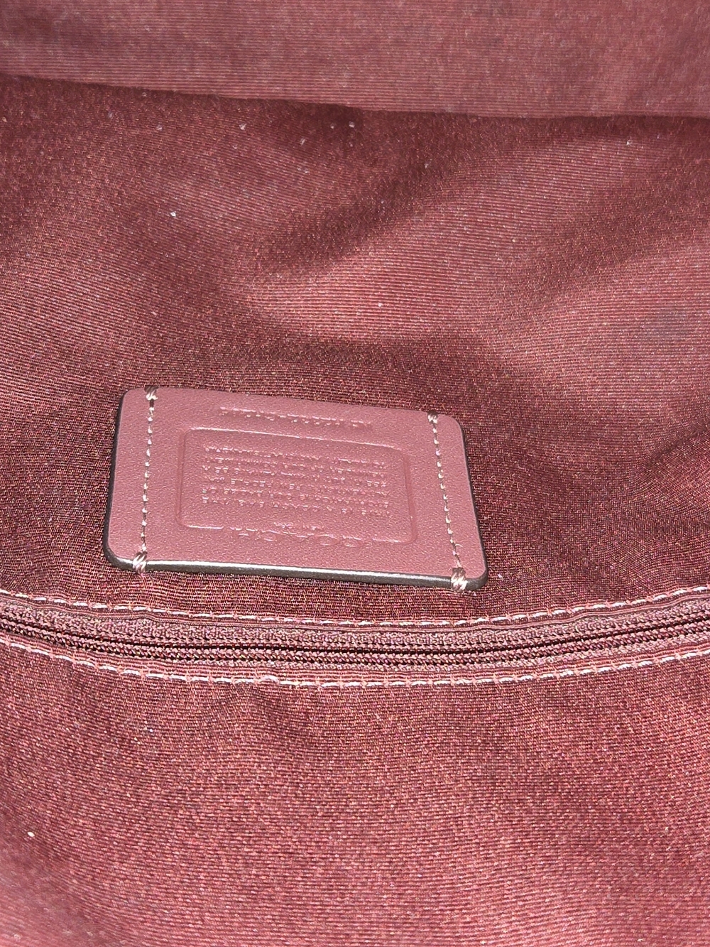 COACH Red Leather Tote Bag - Classic Shoulder Handbag - Picture 6 of 14